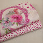 Magenta Pink Floral print Muslin Fabric MF-30177