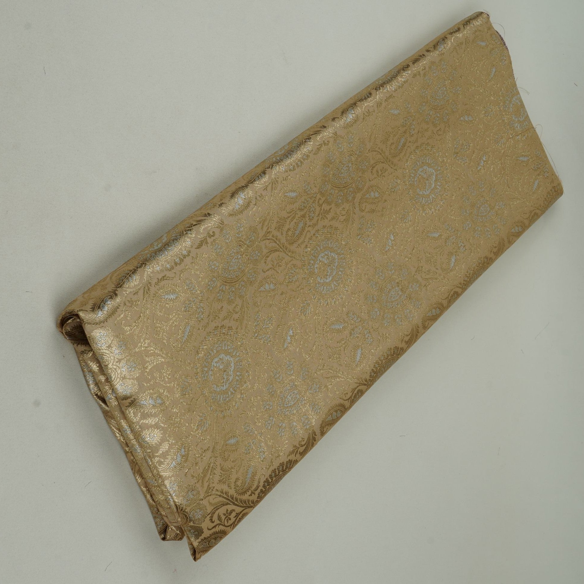 Golden floral Jaal Brocade Fabric GT-33221