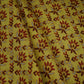 Mustard Yellow Floral Print Muslin Fabric MF-30190