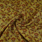 Mustard Yellow Floral Print Muslin Fabric MF-30190