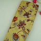 Mustard Yellow Floral Print Muslin Fabric MF-30189