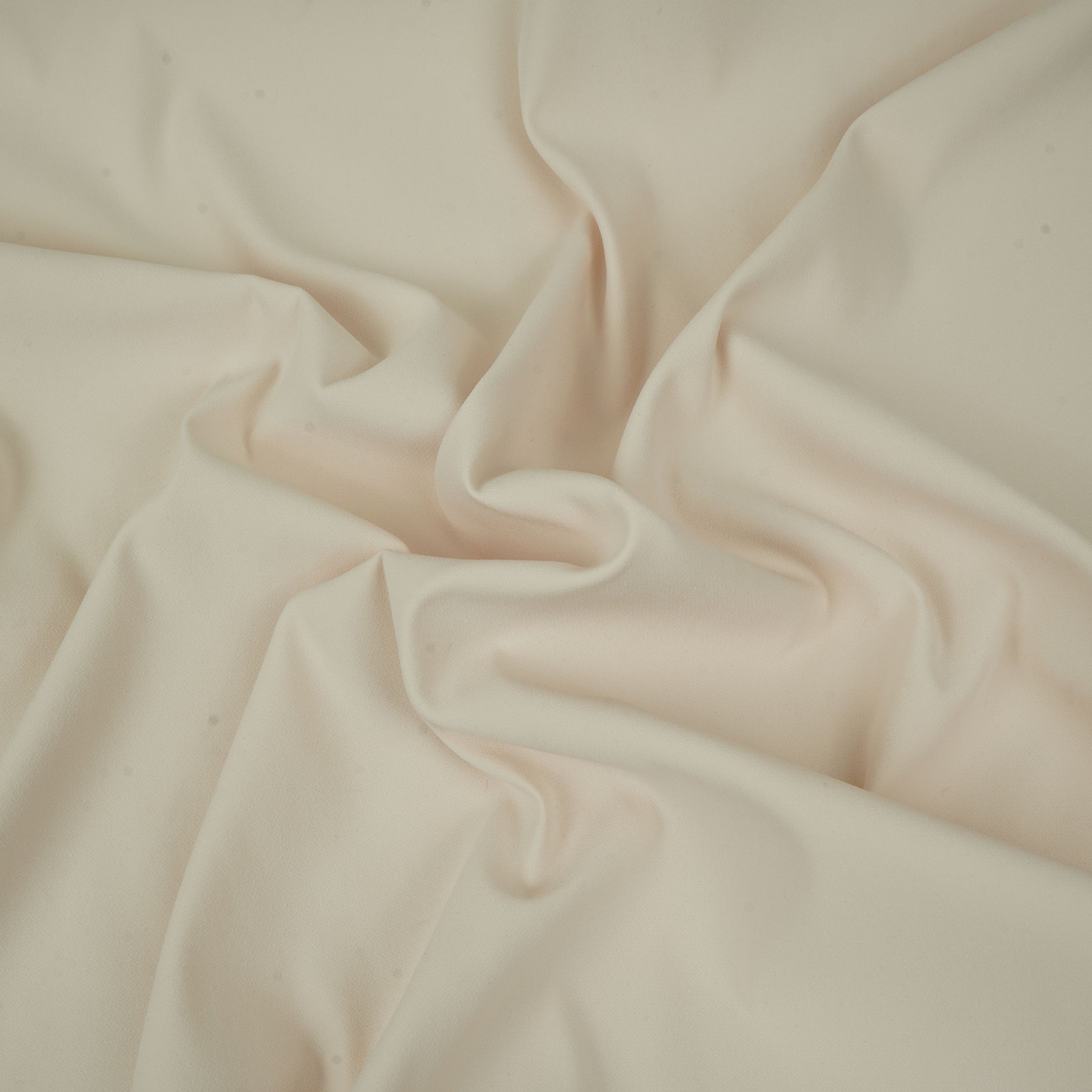 Cream Solid Japanese Suiting Fabric SEI-33232