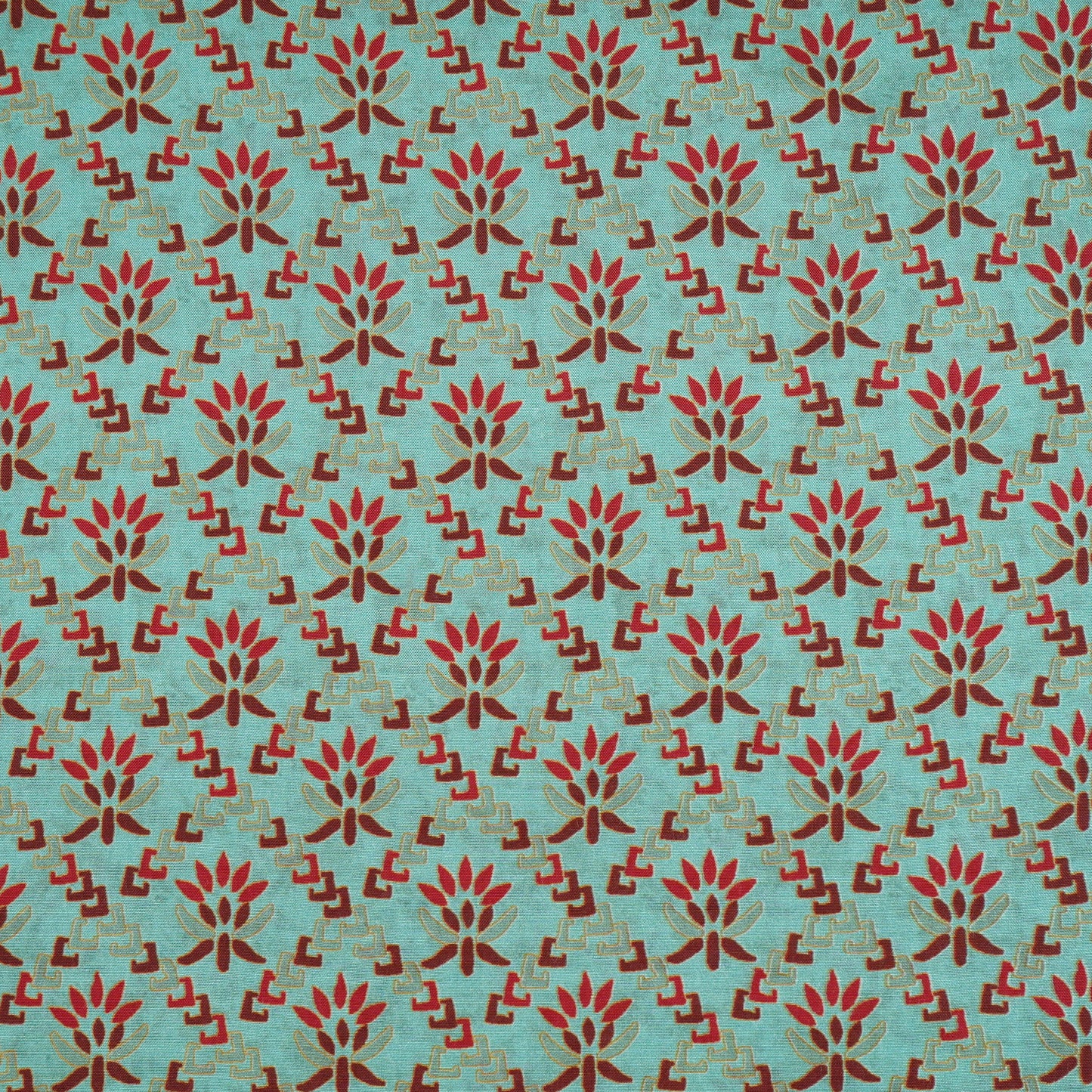 Light Grey Floral Print Muslin Fabric MF-30186