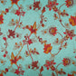 Light Grey Floral Print Muslin Fabric MF-30185