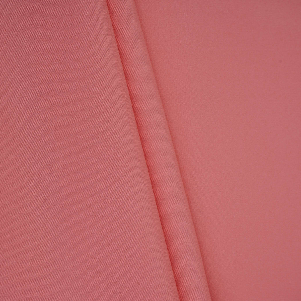 Exclusive Coral Pink Solid Malai Crepe Fabric – image 4 of 4