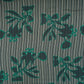 Green & Black Floral Print Muslin Fabric MF-30193