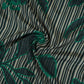Green & Black Floral Print Muslin Fabric MF-30193