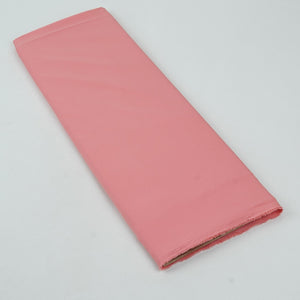 Exclusive Coral Pink Solid Malai Crepe Fabric