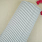 Grey with White Stripes Seer sucker Cotton Fabric RS-30204