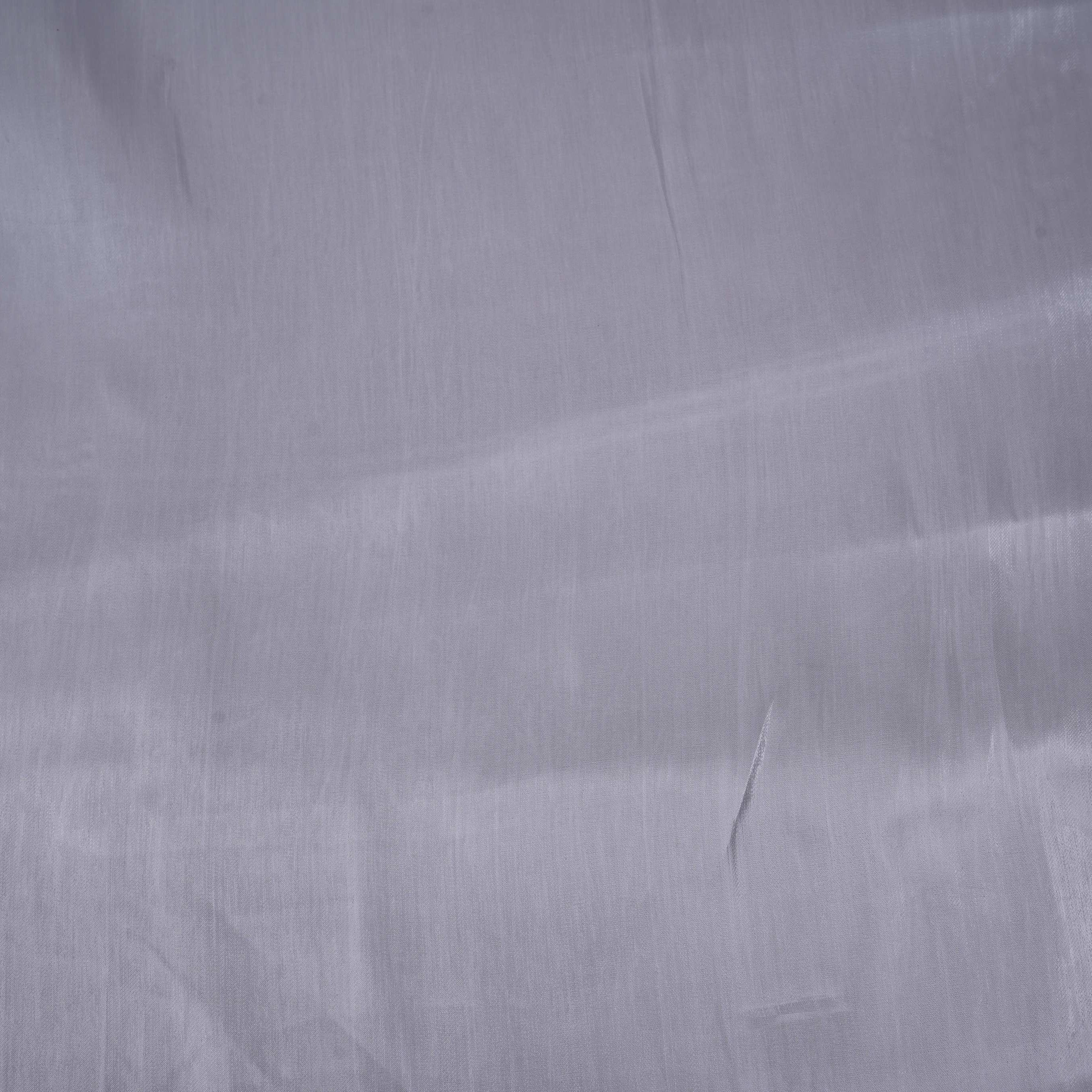 Grey Solid Zodiac Satin Fabric CF-8979