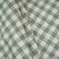 Olive Green & White Check Linen Fabric RS-30239