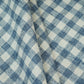 Indigo & White Check Linen Fabric RS-30241