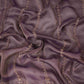 Purple Pearl Cutdana embroidery Kanjivaram Silk Fabric TFS-31787
