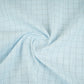 Blue Check Print Linen Fabric MFM-30129