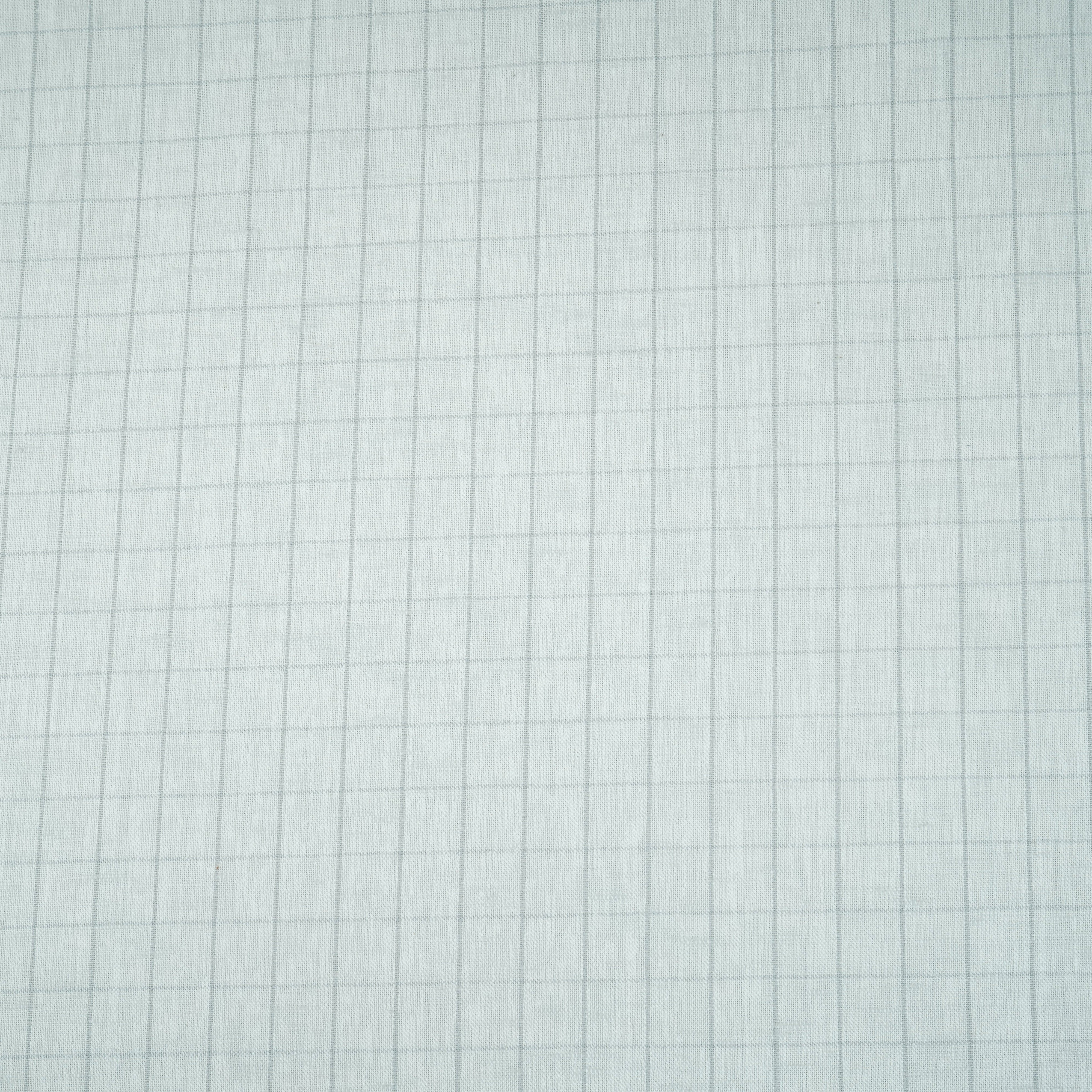 Grey Check Print Linen Fabric MFM-30127 - TradeUNO