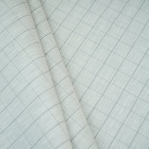 Grey Check Print Linen Fabric MFM-30127 - TradeUNO