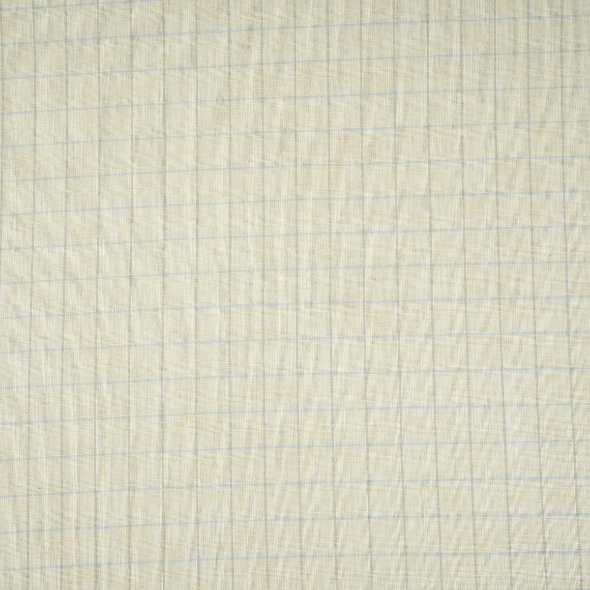 Beige Check Print Linen Fabric MFM-30130 - TradeUNO
