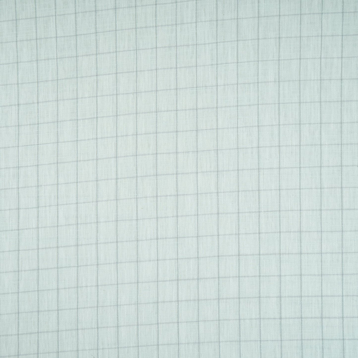 Light Grey Check Print Linen Fabric MFM-30128