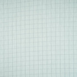 Light Grey Check Print Linen Fabric MFM-30128 - TradeUNO