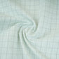 Light Grey Check Print Linen Fabric MFM-30128