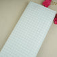 Light Grey Check Print Linen Fabric MFM-30128