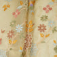 Golden Multicolor floral Jaal with Bead embroidery Kanjivaram Silk Fabric TFS-31786
