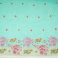 Aqua Blue Cutwork embroidery Crepe Fabric VFS-31652