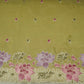 Olive Green Cutwork embroidery Crepe Fabric VFS-31650