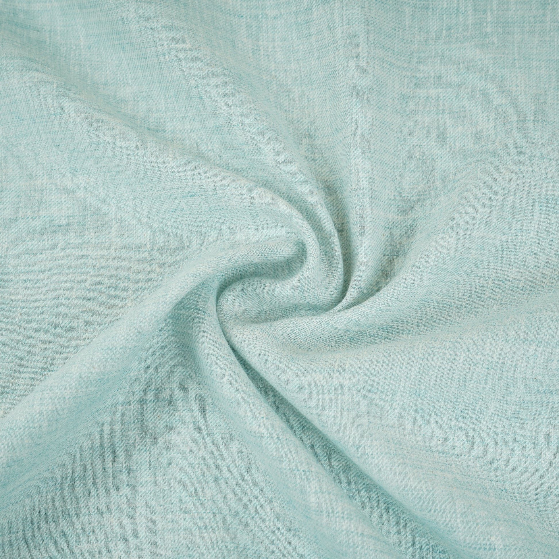 Aqua Blue Solid Linen Fabric RS-30208 - TradeUNO