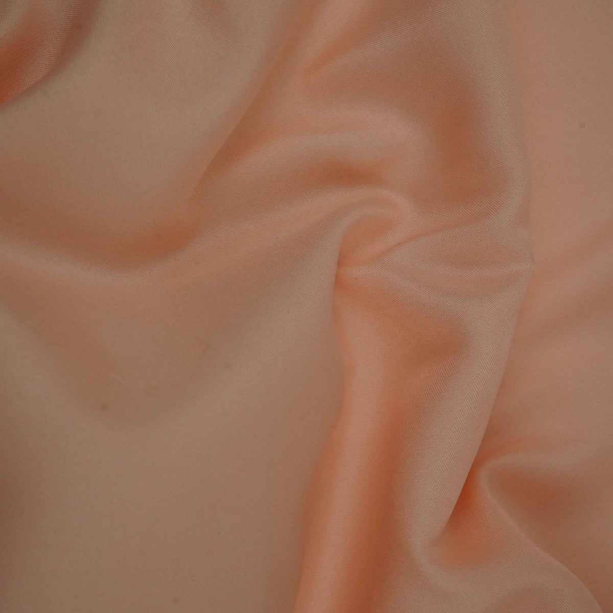 Peach Solid Satin Fabric