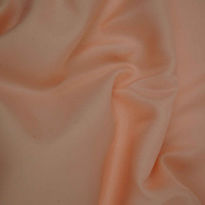 Peach Solid Satin Fabric
