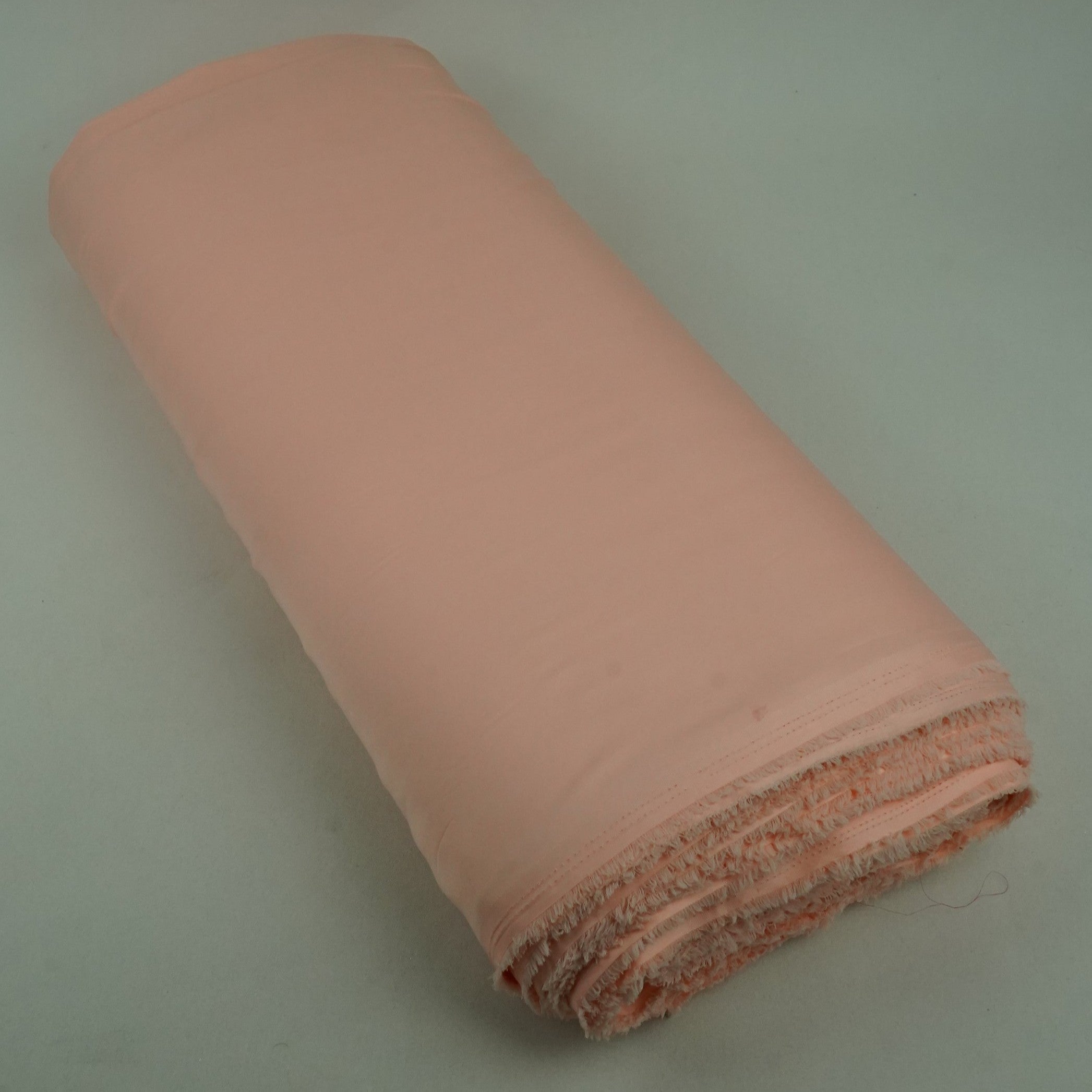 Peach Solid Satin Fabric