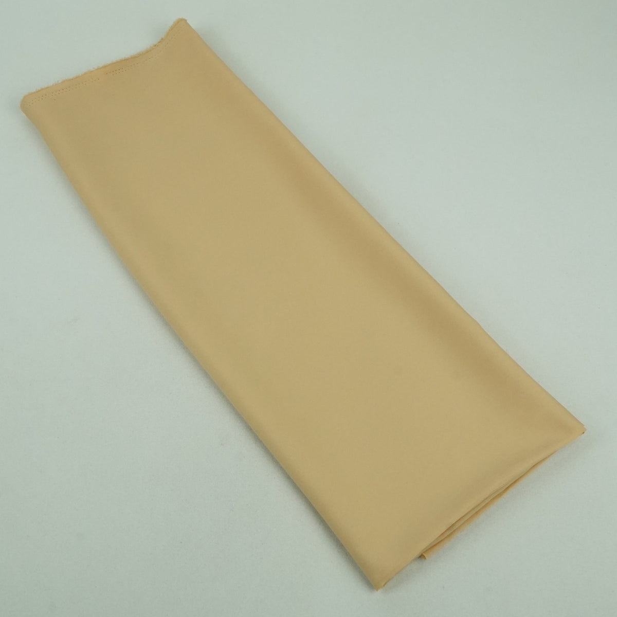 Exclusive Latte Cream Solid Malai Crepe Fabric