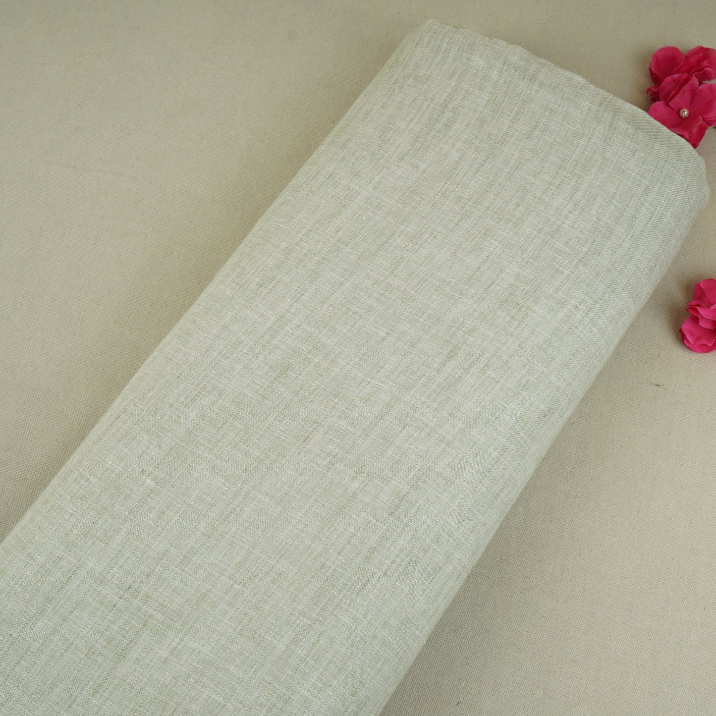 Light Grey Solid Linen Fabric RS-30211
