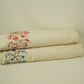 Ivory with Multicolor thread embroidery Rich Cotton Fabric SFG-31710