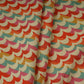 Cream with Multicolor thread embroidery Linen Fabric SFG-31990
