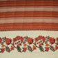White with Multicolor thread embroidery Linen Fabric SFG-31989