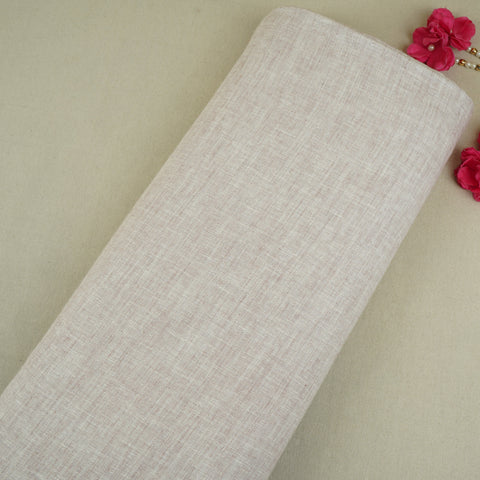 Ivory Solid Linen Twill Fabric RS-30209