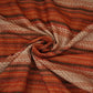 White with Multicolor thread embroidery Linen Fabric SFG-31989
