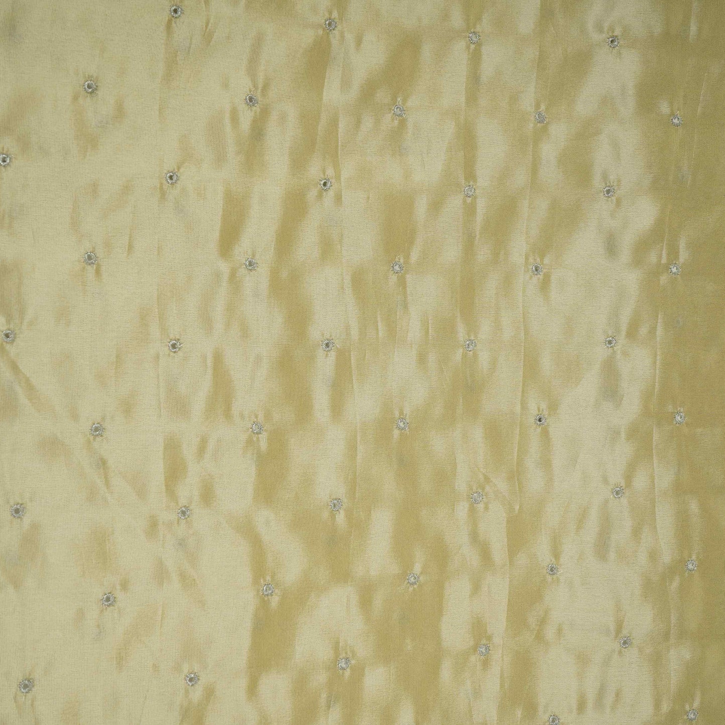 Golden Buti Mirror embroidery Tissue Fabric VFS-31692