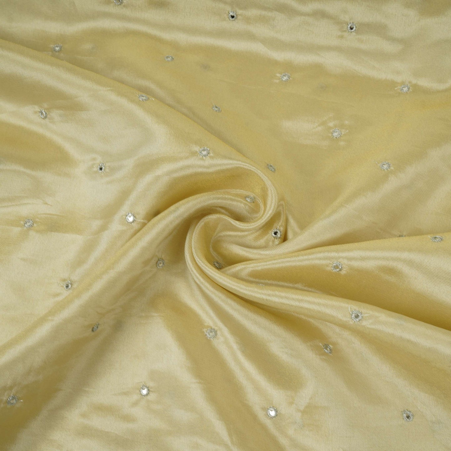 Golden Buti Mirror embroidery Tissue Fabric VFS-31692