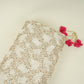 White Cutdana sequence embroidery Georgette Fabric TFS-31839