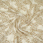 White Cutdana sequence embroidery Georgette Fabric TFS-31839