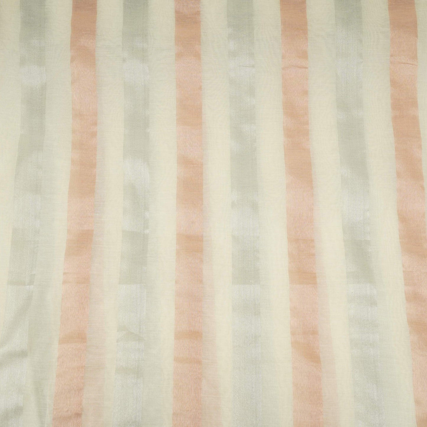 Off White with Multicolor stripes Chanderi Fabric CTF-31382