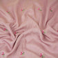 Dusty Mauve Parsi Gara embroidery Raw Silk Fabric VFS-31517