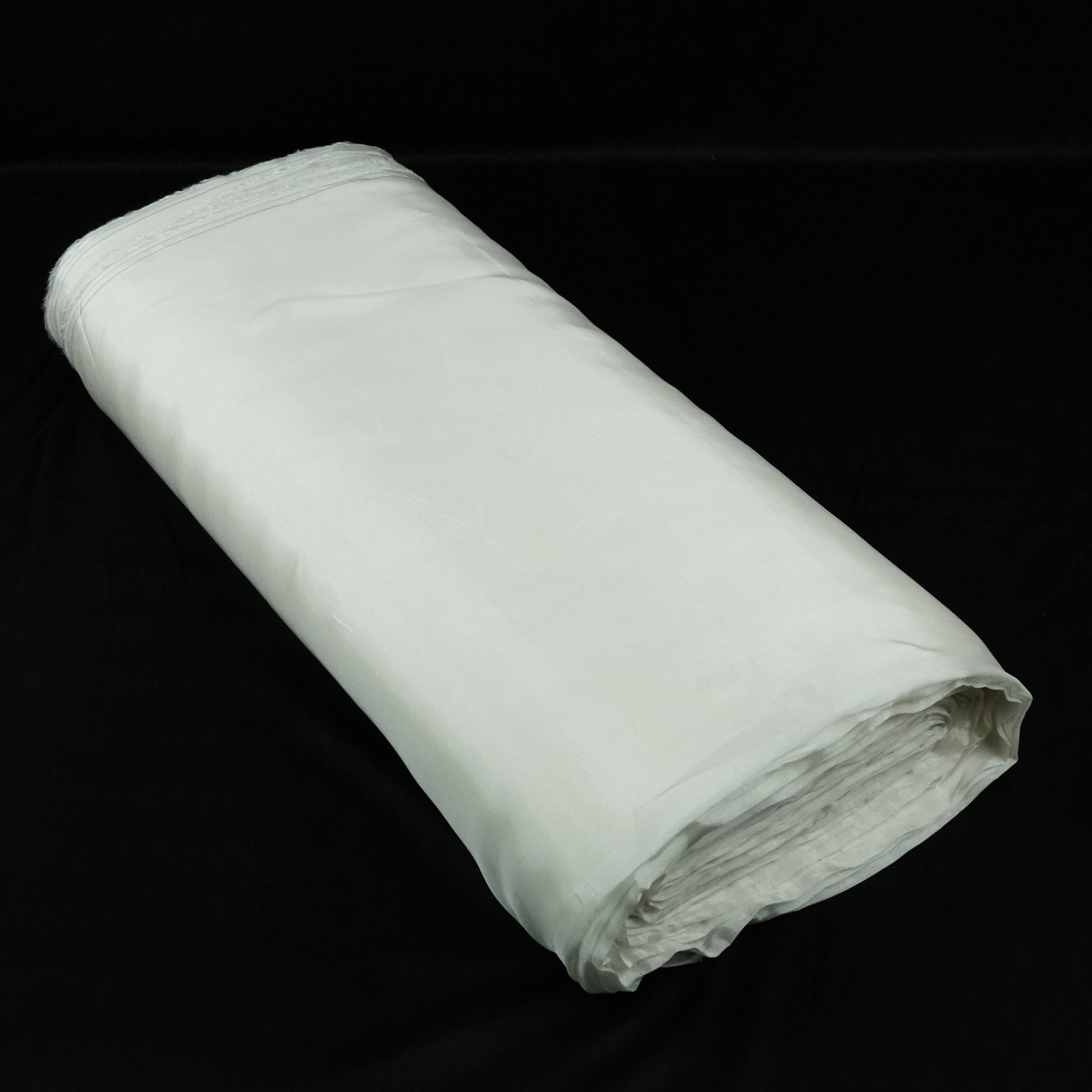 White Solid RFD Viscose Oraganza Fabric SKLF-29424