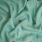 Sky Blue Parsi Gara embroidery Raw Silk Fabric VFS-31518