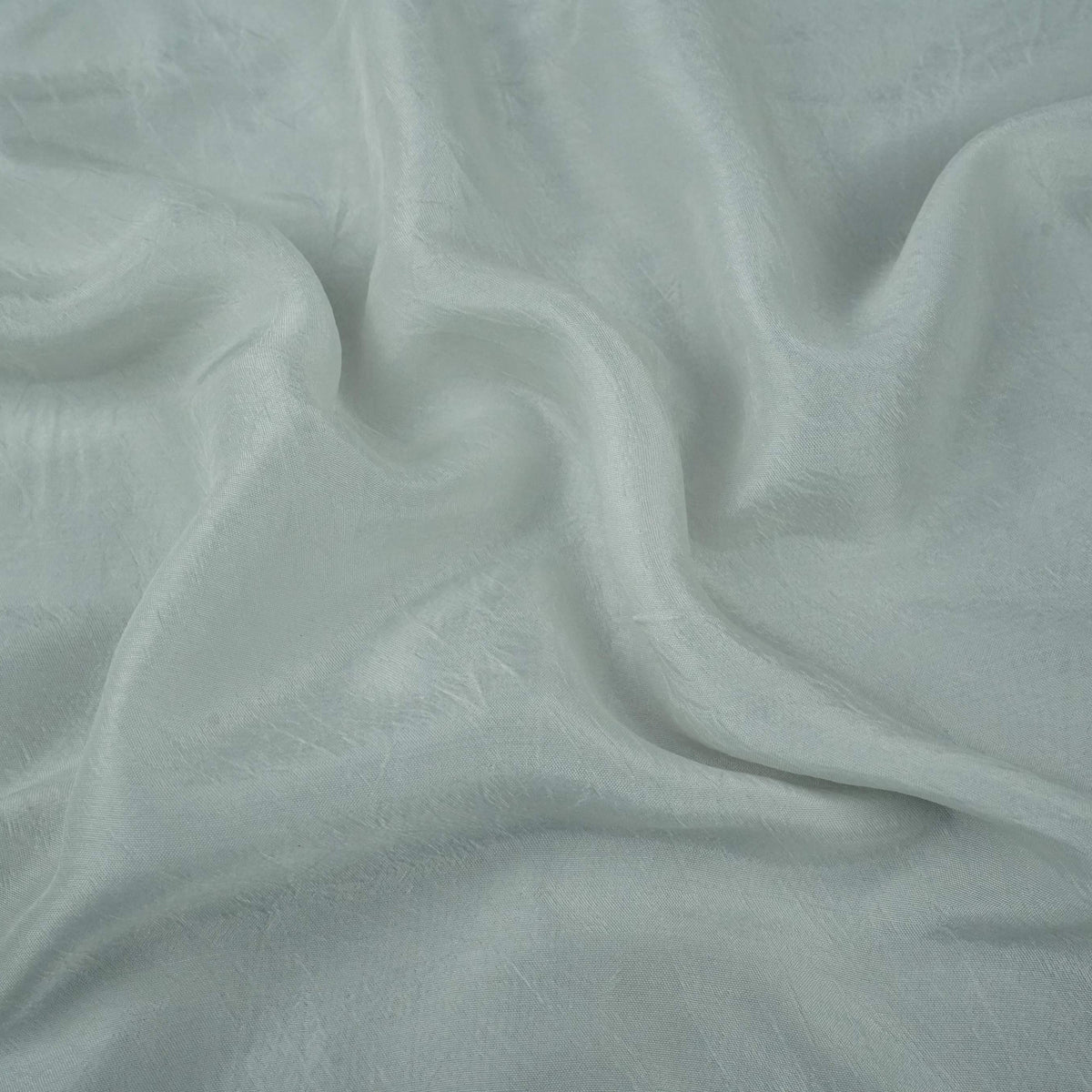 White Solid RFD Russian Silk Fabric SS-6174 – image 3 of 4