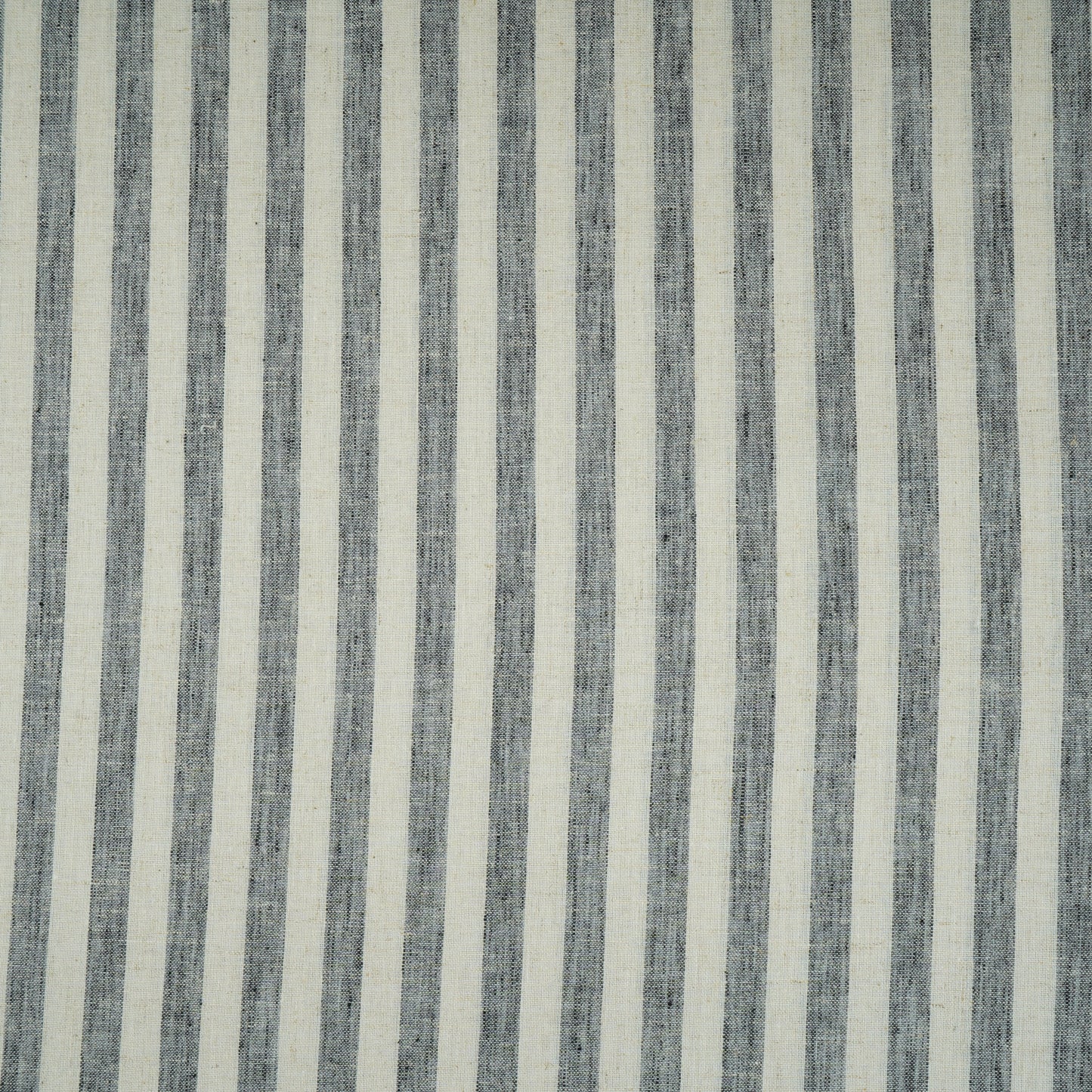 Grey & White Stripes Linen Fabric RS-30231