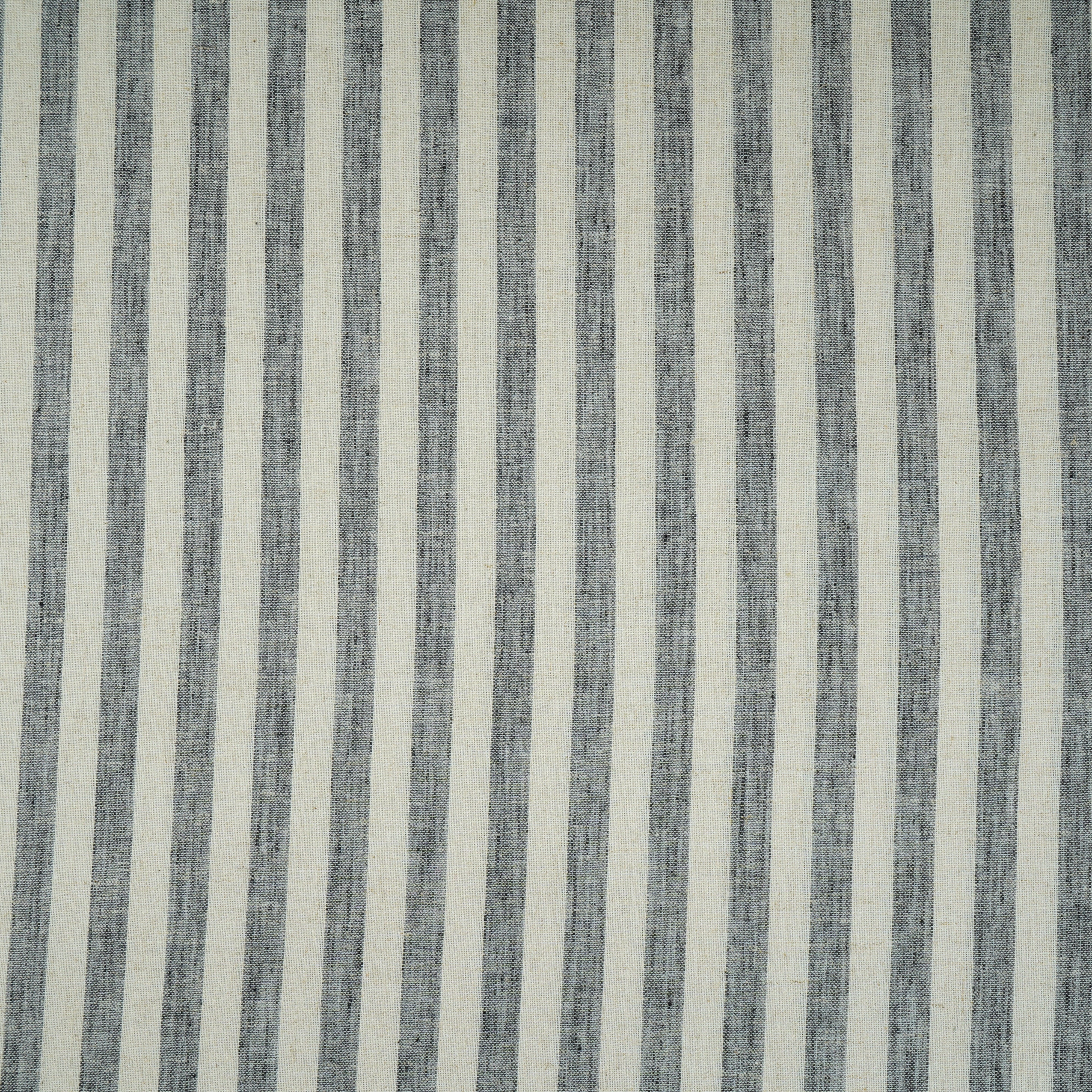 Grey & White Stripes Linen Fabric RS-30231 - TradeUNO